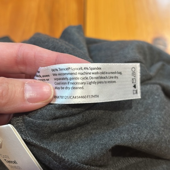 New! EILEEN FISHER XL Ash Foldover Cozy Tencel Stretch Jersey Skirt - Picture 8 of 8